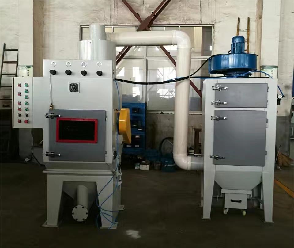 屯昌中小型零件履带式自动喷砂机高效清洁省时省力