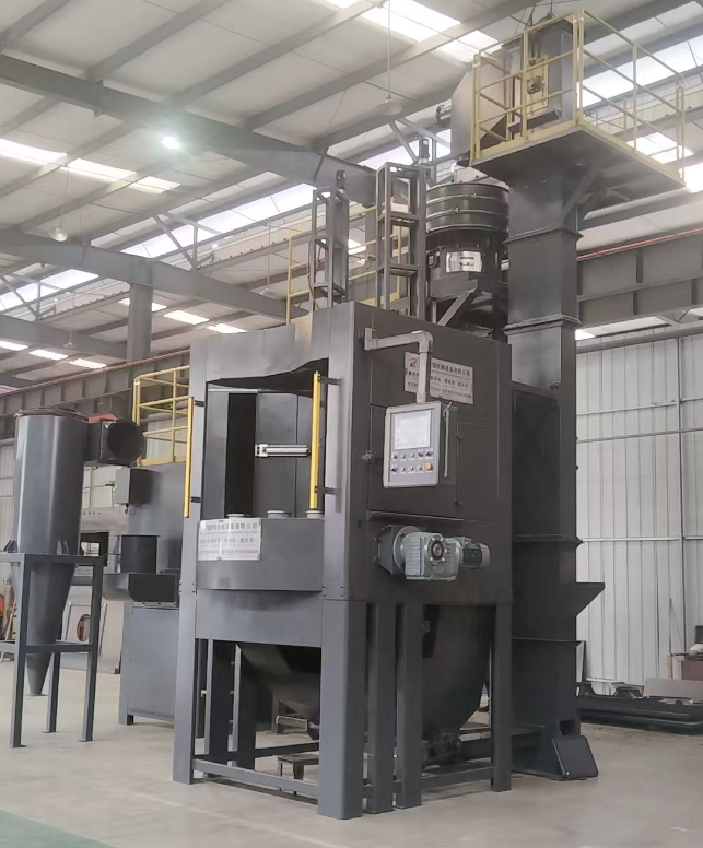 屯昌转盘式喷砂机 提升圆形工件处理效率