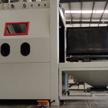 屯昌无尘喷砂机半自动模具喷砂机